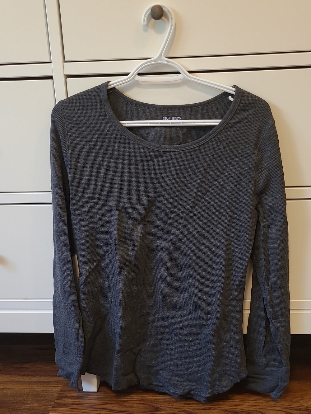 Old Navy Dark Gray Long Sleeve Thermal Tee